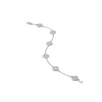 ¡®Timi¡¯CLOVER 6 MOTIF SILVER DIAMOND BRACELET