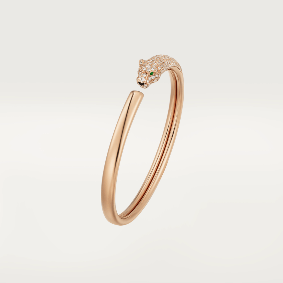 TimiPANTHERE ROSE GOLD DIAMOND OPEN BRACELET