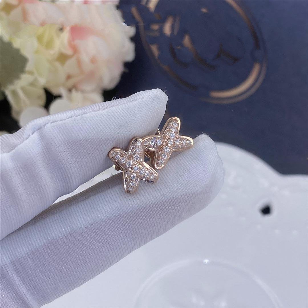 TimiJEUX DE PINK GOLD DIAMOND EARRINGS