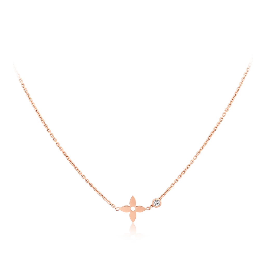 TimiBLOSSOM PENDANT PINK GOLD AND DIAMOND