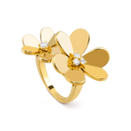 TimiCLOVER COMOS GOLD DIAMOND RING