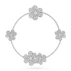 ¡®Timi¡¯FRIVOLE SILVER 5 FLOWERS BRACELET