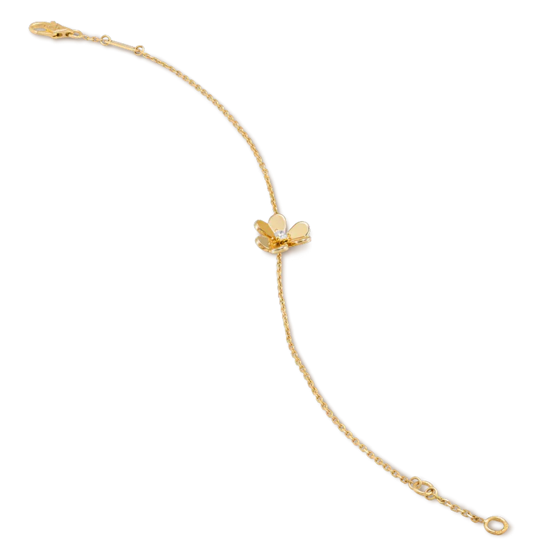 ¡®Timi¡¯FRIVOLE GOLD FLOWER PINK MALACHITE BRACELET