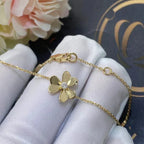 ¡®Timi¡¯FRIVOLE GOLD FLOWER PINK MALACHITE BRACELET