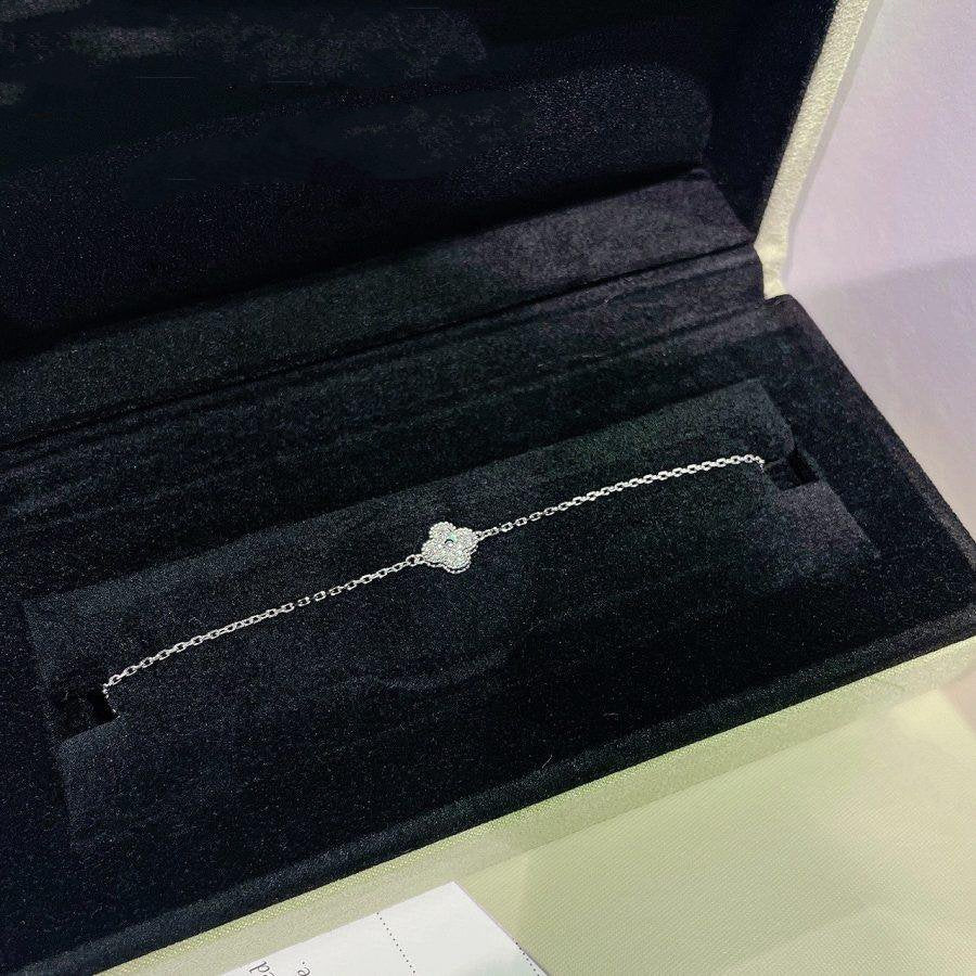 ¡®Timi¡¯CLOVER  SINGLE FLOWER BRACELET SILVER