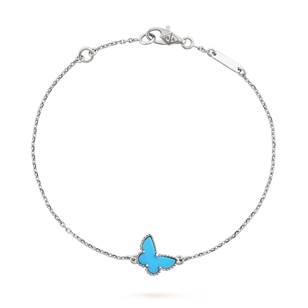 ¡®Timi¡¯BUTTERFLY TURQUOISE BUTTERFLY BRACELET SILVER